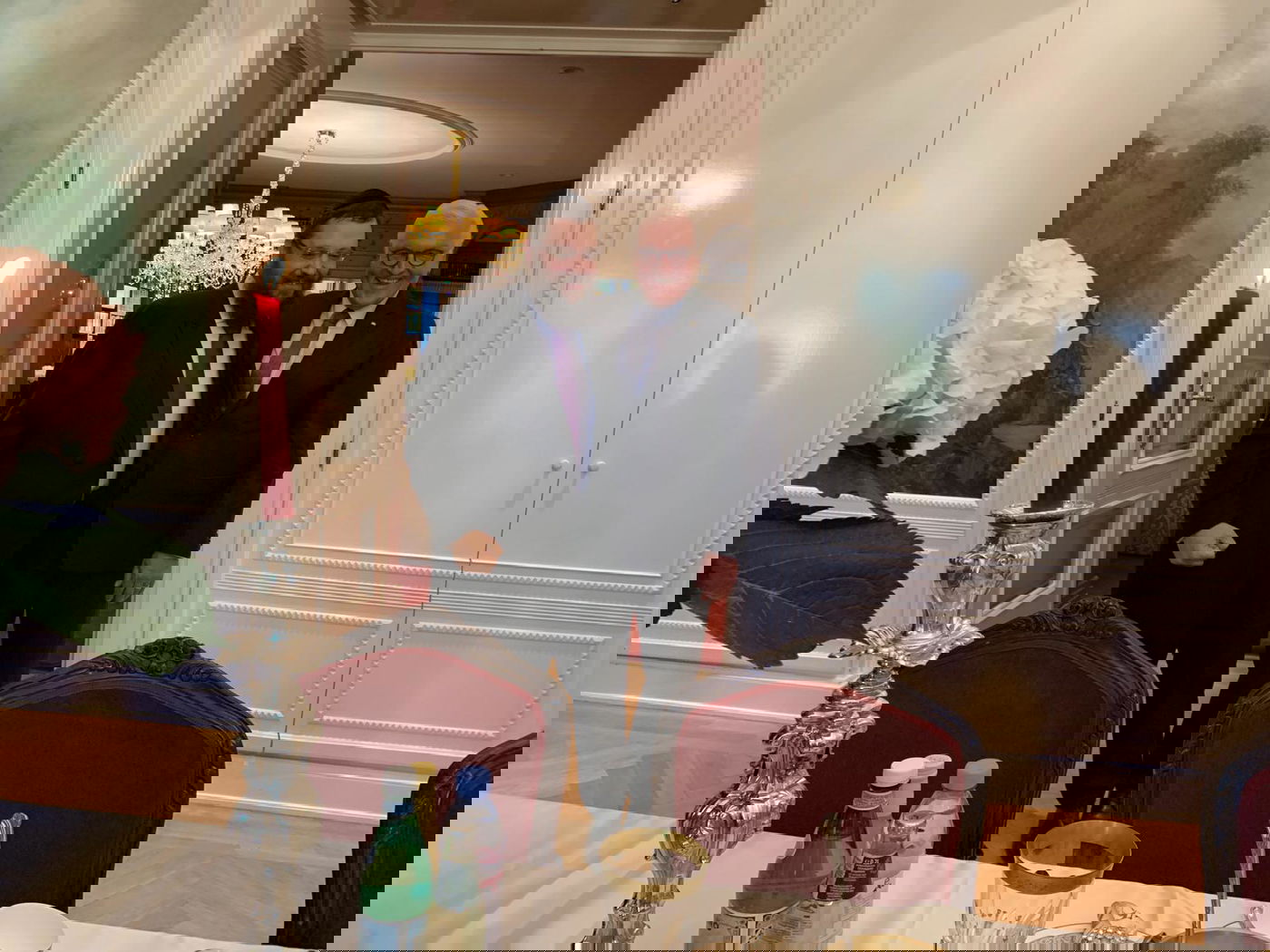 נשיא גרמניה ביקר בביתו של הרב שהותקף