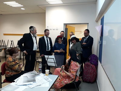 במהלך הסיור בקונסרבטוריון