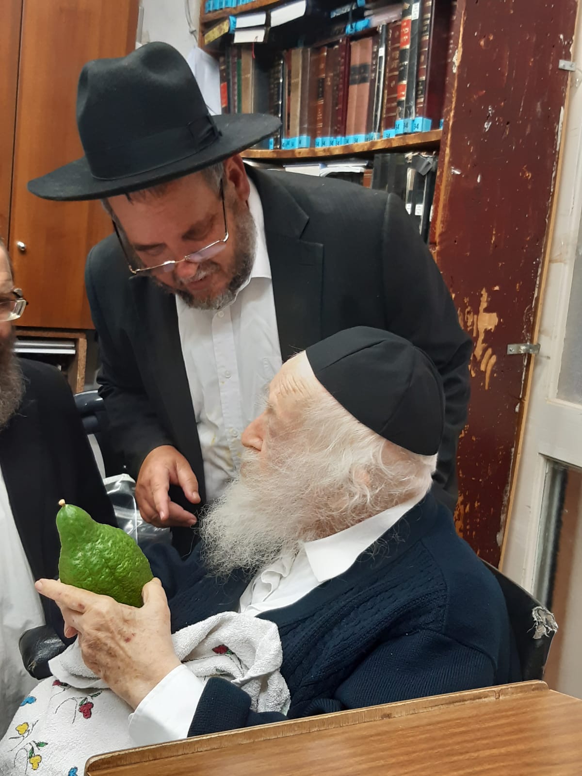 לקראת ט"ו באב: מרן שר התורה בחן אתרוג