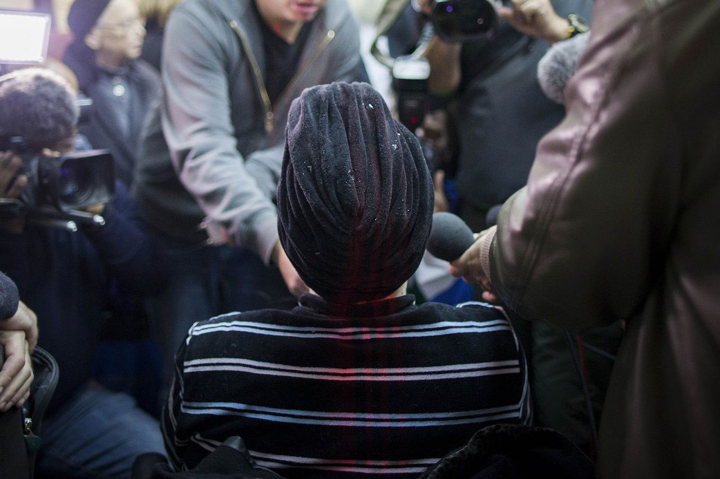 חשודה בבית המשפט