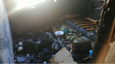 "ממש נס": נסעו להגיד שלום לסבתא והדירה עלתה באש