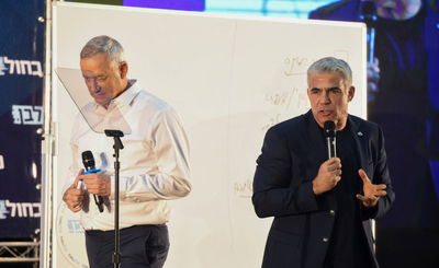 בכירי 'כחול לבן', לפיד וגנץ