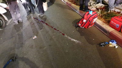 זירת התאונה, סמוך לאלעד