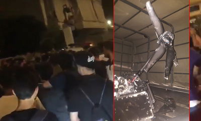 זירת ההתרסקות ואחד הרחפנים