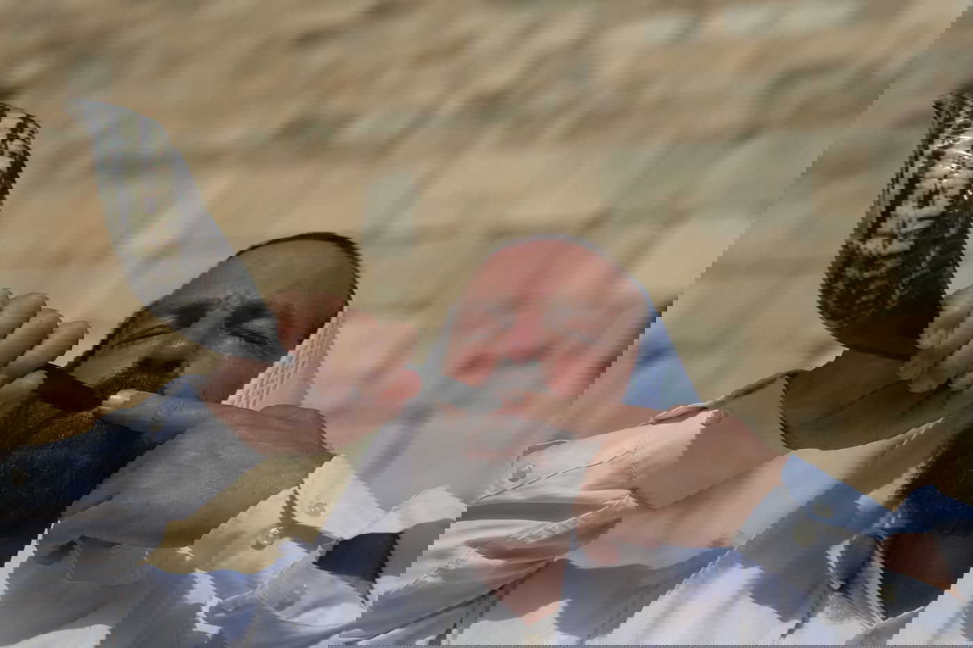 אלול: בכותל המערבי תקעו בשופר • תיעוד