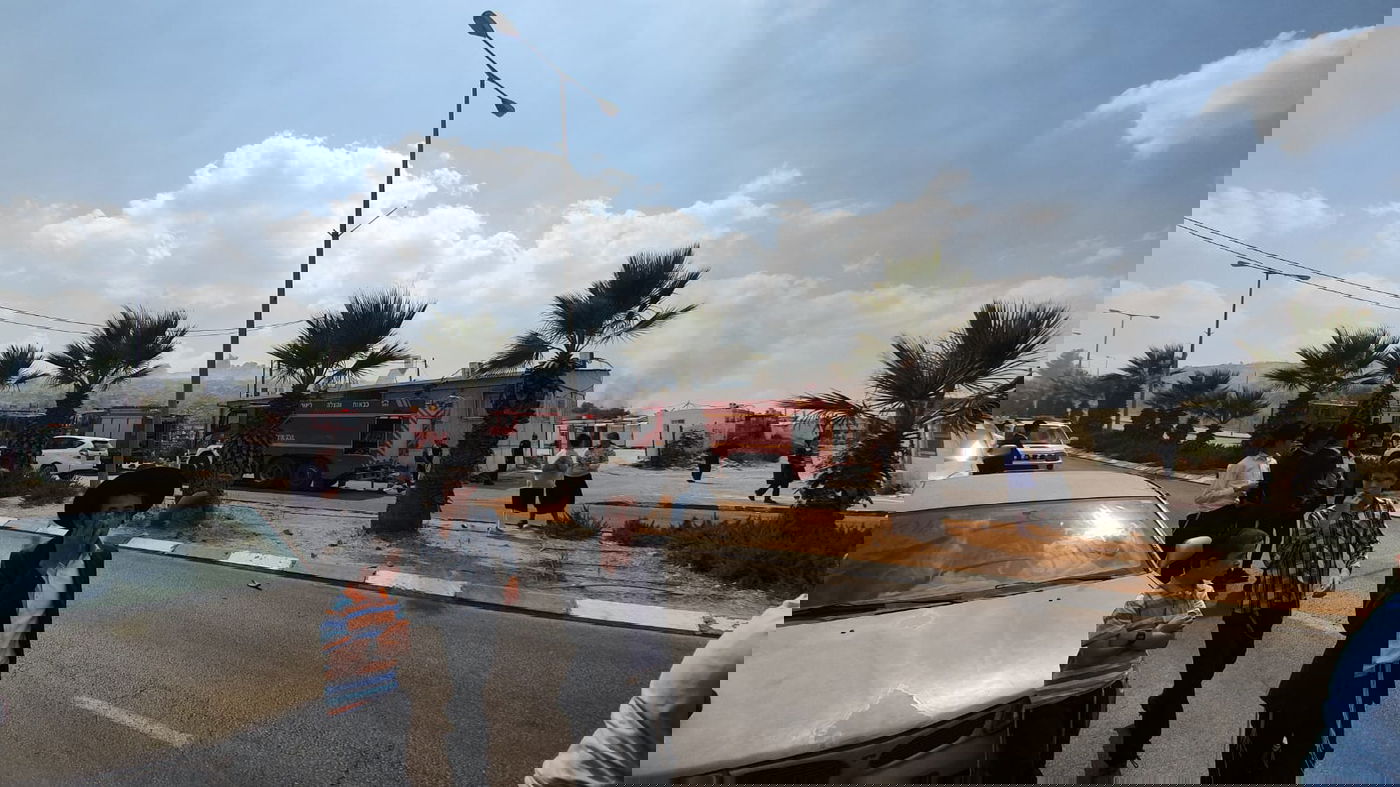 שריפת קוצים ליד מודיעין עילית; גן ילדים - פונה