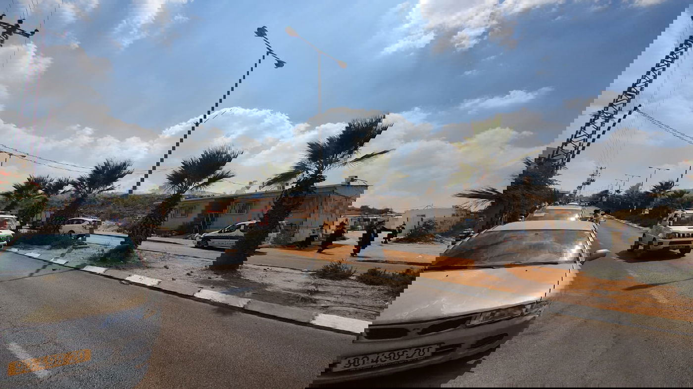 שריפת קוצים ליד מודיעין עילית; גן ילדים - פונה