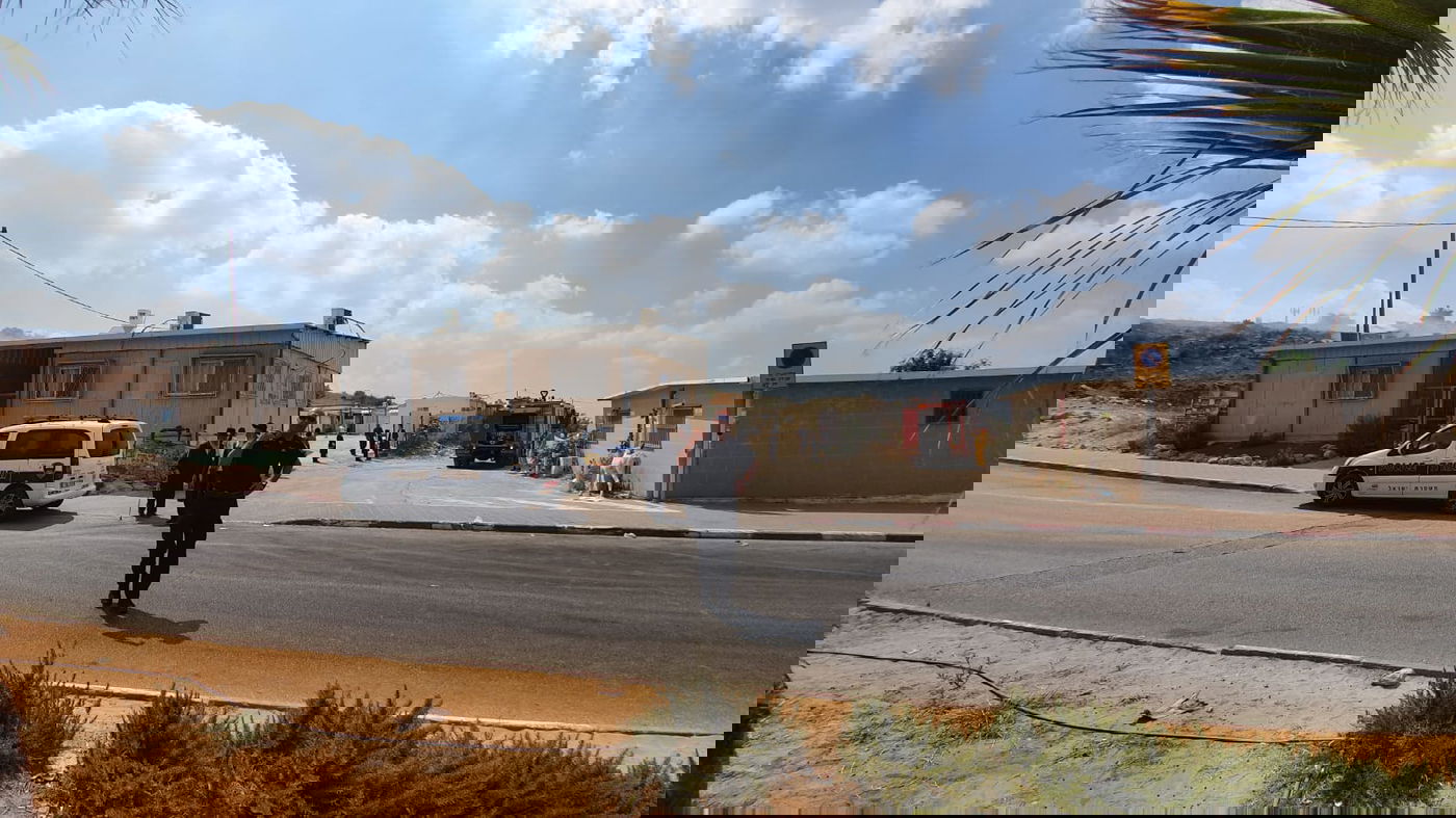 שריפת קוצים ליד מודיעין עילית; גן ילדים - פונה