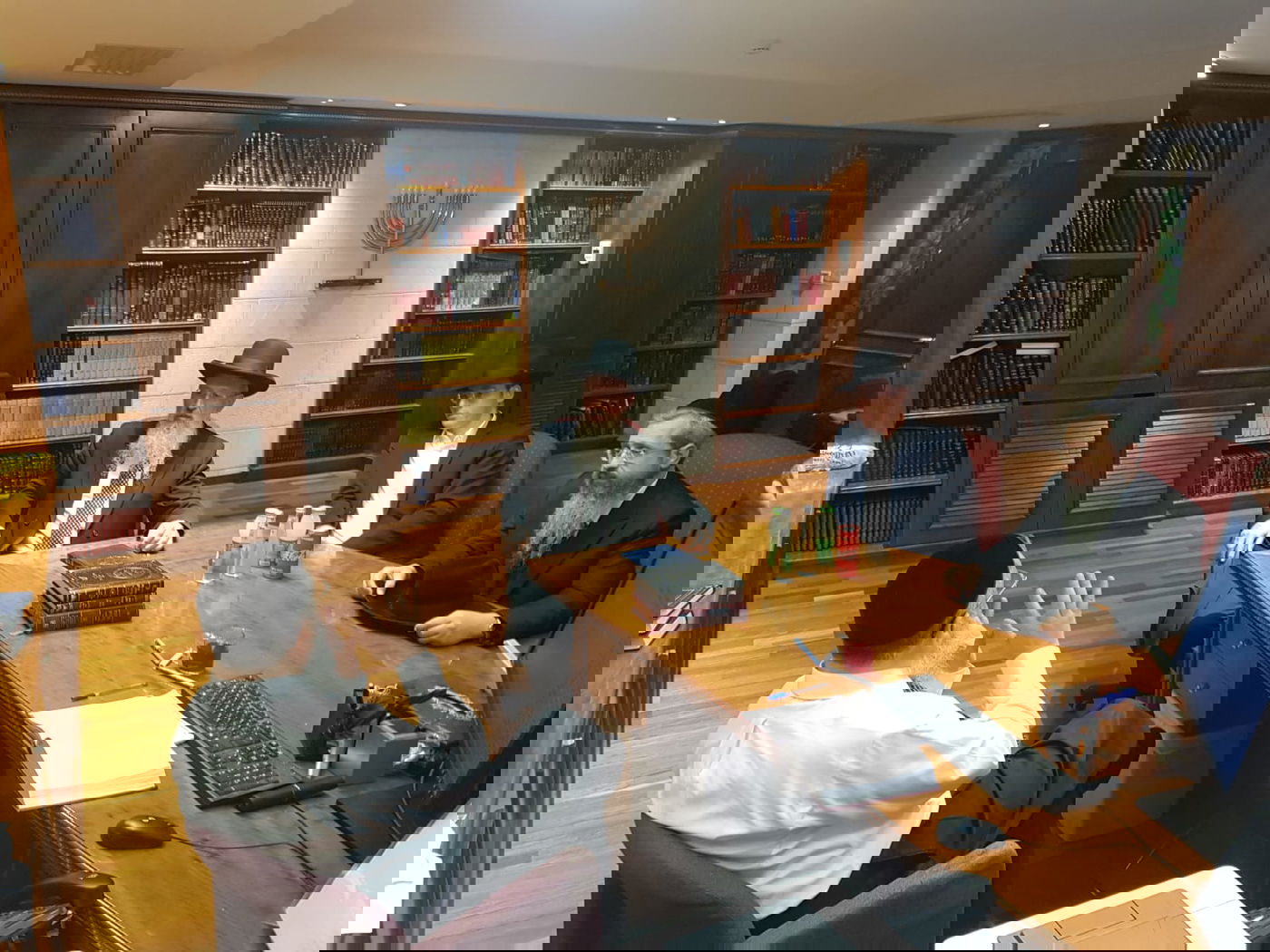 הרב משה יוסף ביקר במעונו של הגר"ד יוסף