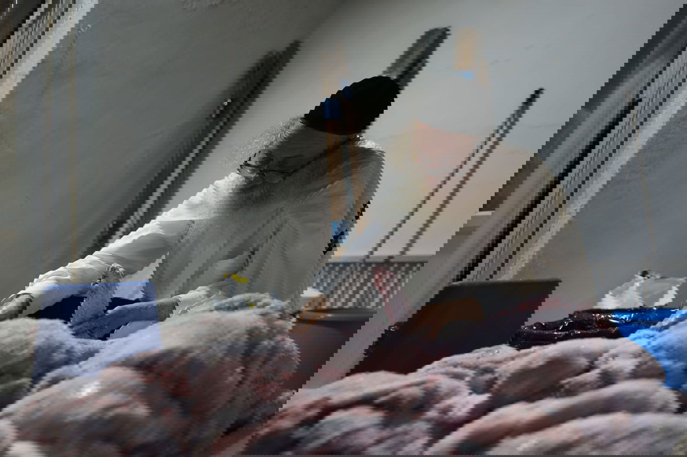 צפו: הירושלמי המבוגר מולח את העופות