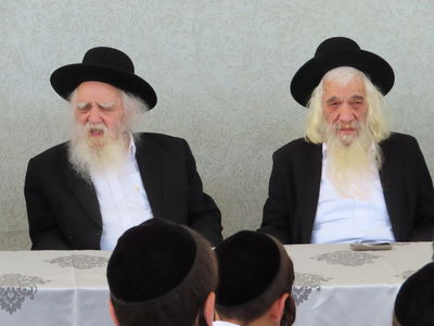 הגר"א דויטש והגר"צ פרידמן. ארכיון