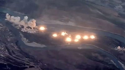 40 טונות פצצות: צפו בהפצצת אי המחבוא של דאעש