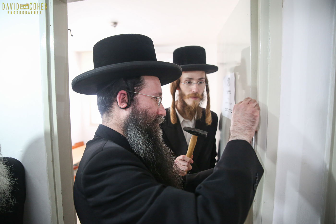 ב'ריבניץ' ערכו קביעת מזוזה לתלמוד תורה החדש