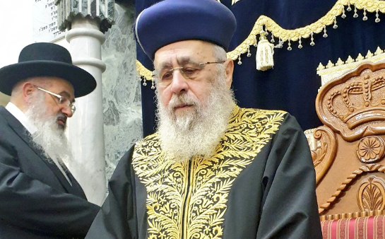 הראשל"צ בעצרת סליחות, במוצ"ש