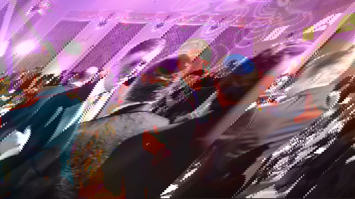 יו"ר קרן היסוד סאם גרונדוורג ומיכאל מירלשוולי