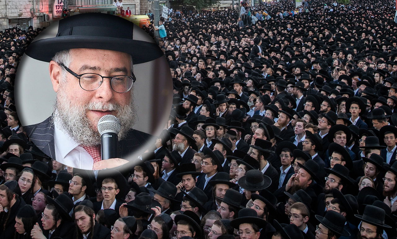 הרב פנחס גולדשמידט על רקע העצרת של 'יהדות התורה'