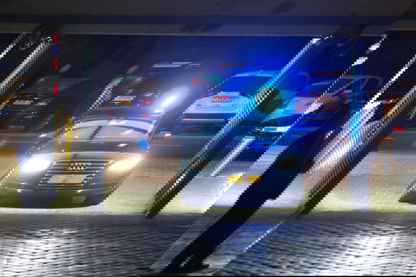 נתניהו וגנץ מגיעים לבית הנשיא