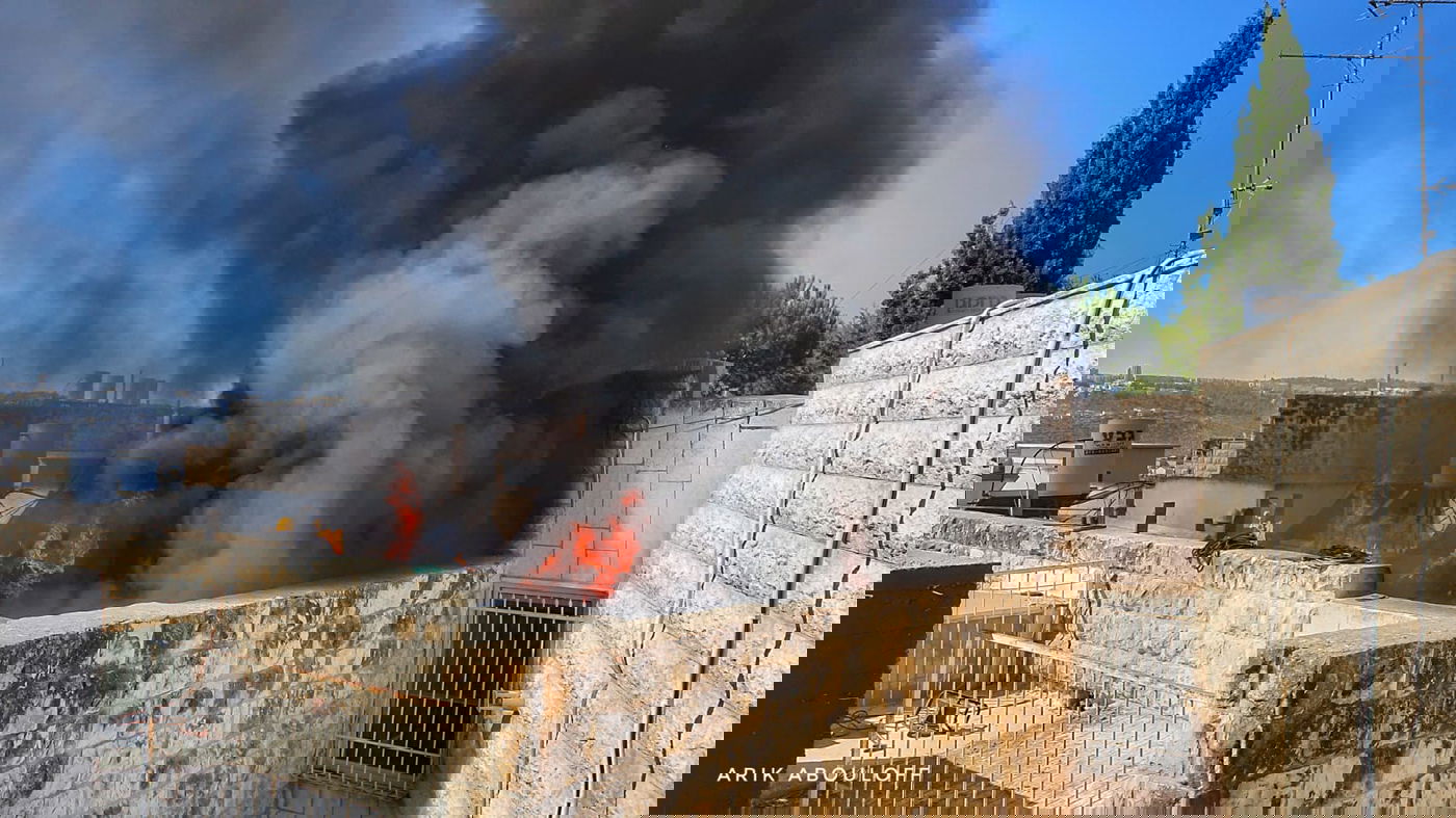 תיעוד דרמטי: כך נמנעה שריפת בנין בירושלים