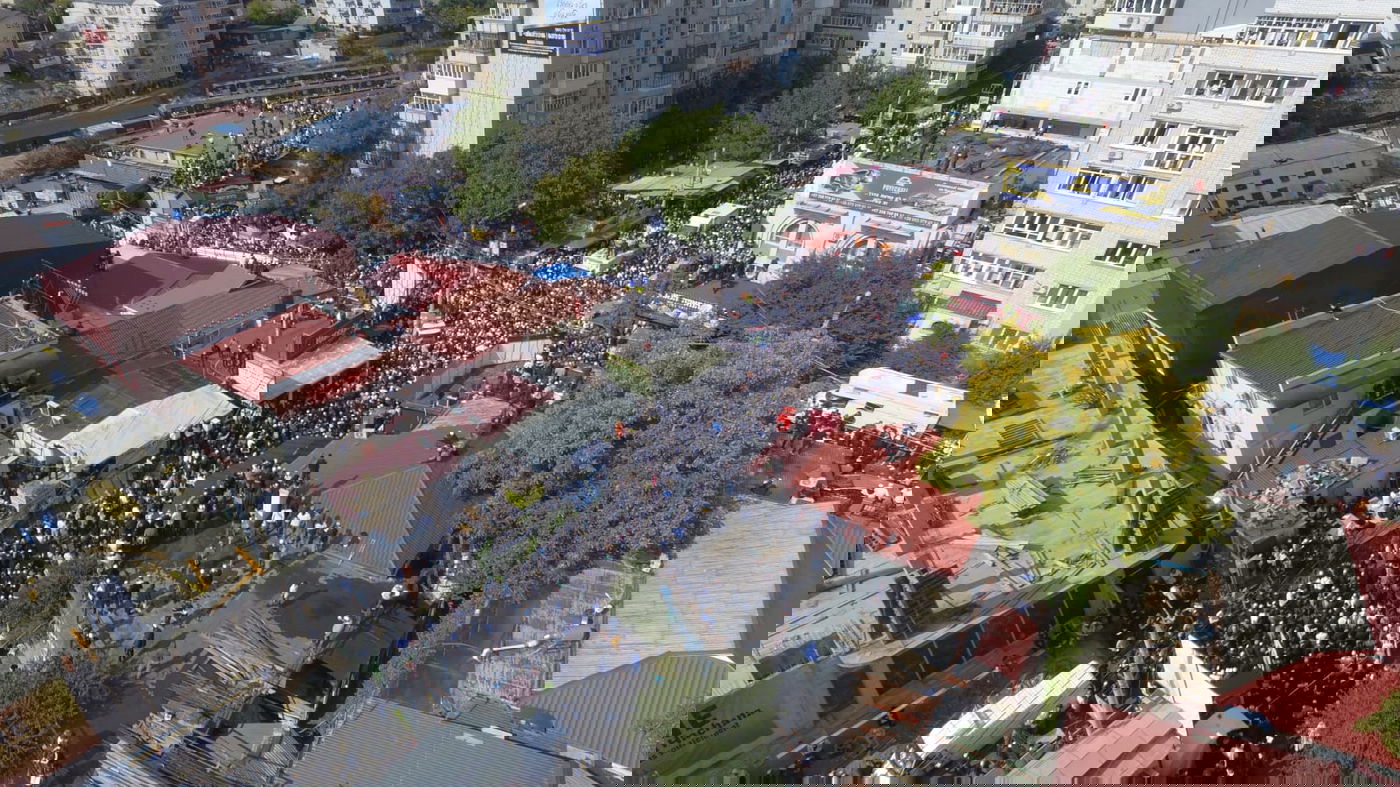 מעמד 'התיקון הכללי' באומן - בתיעוד מהאוויר • צפו