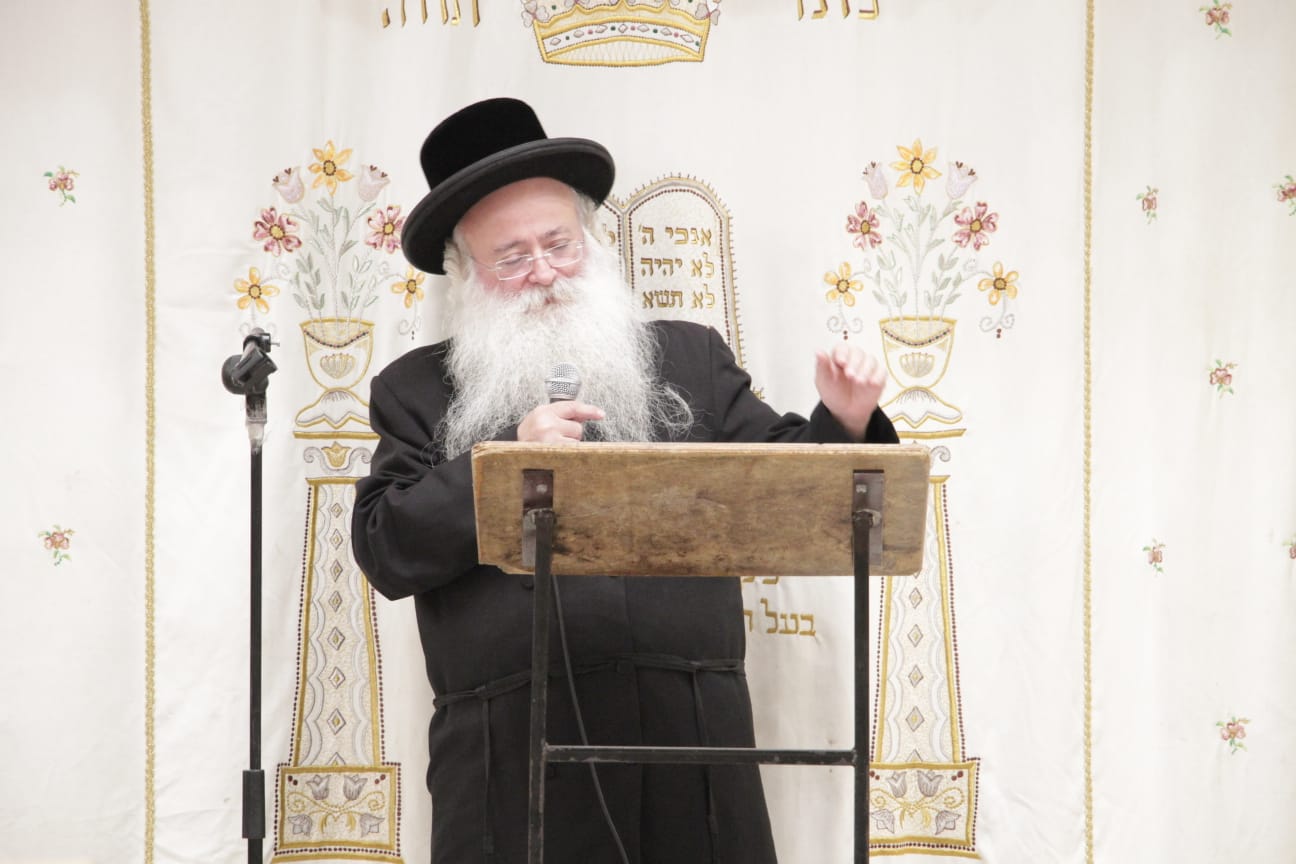 המשפיע מאלעד חיזק את החסידים באשדוד