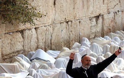 התארגנות אלפי כהנים לברכה המונית בכותל בחוה"מ סוכות