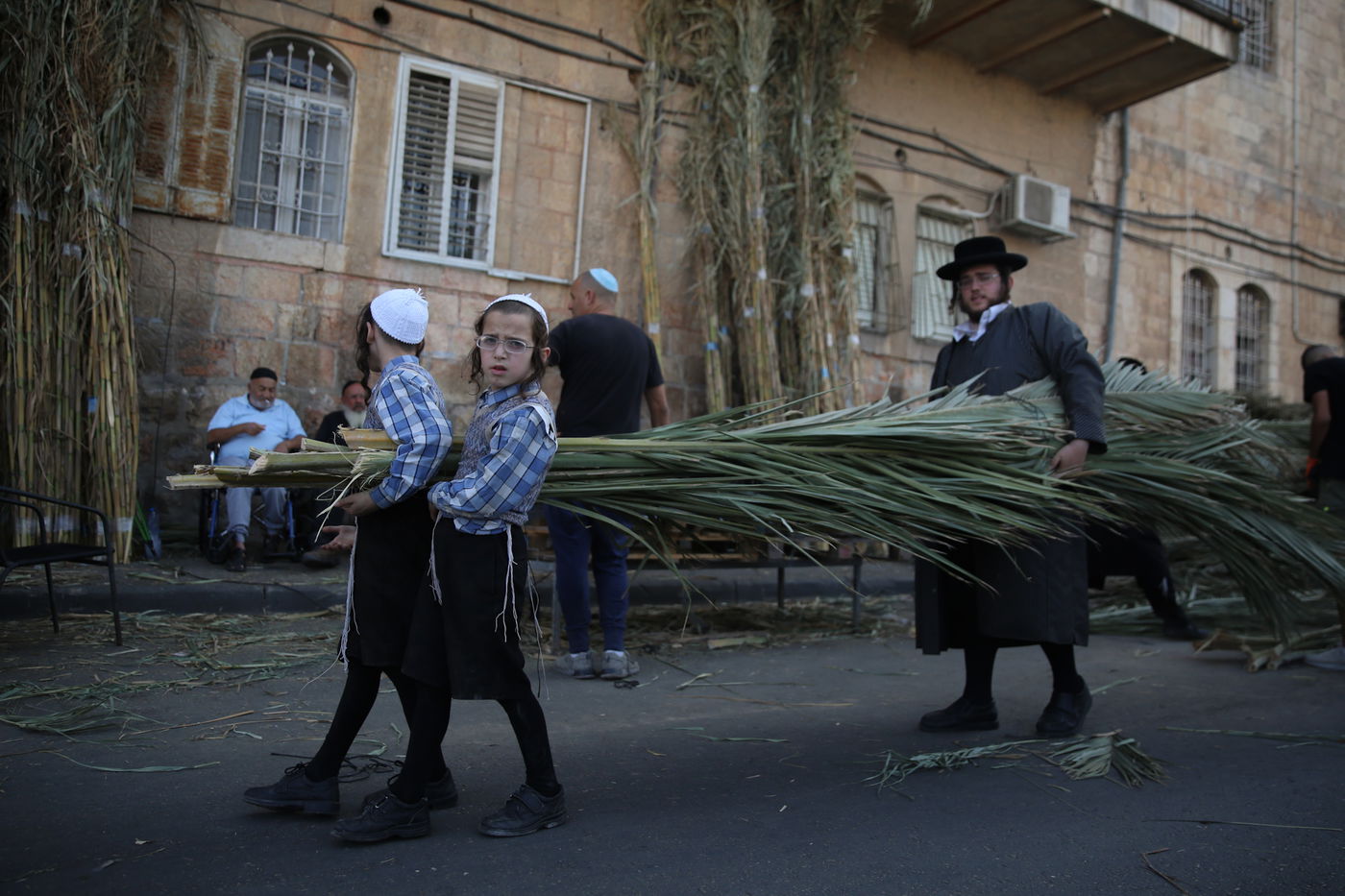 העבודה של המחמירים: סוחבים סכך • תיעוד