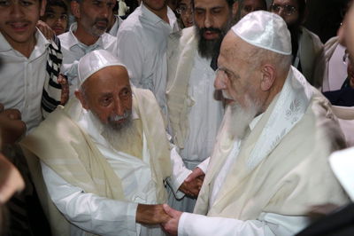 תיעוד: נשיא המועצת חכם שלום כהן והגר"ש בעדני בכיפור