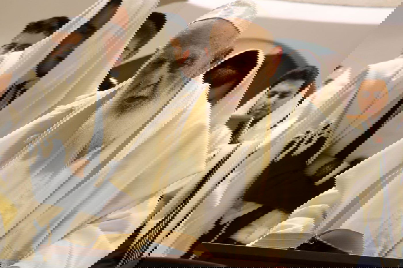 תיעוד: נשיא המועצת חכם שלום כהן והגר"ש בעדני בכיפור