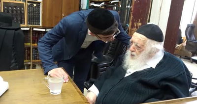 הוראת הגר"ח קנייבסקי לתלמידי ראש הישיבה שחלה