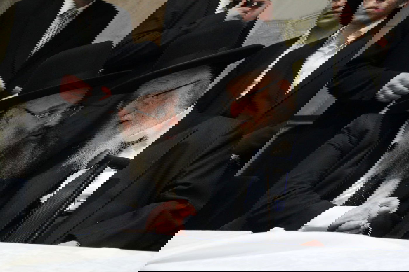 ראש ישיבת פוניבז' הגרב"ד פוברסקי בשמחת בית השואבה