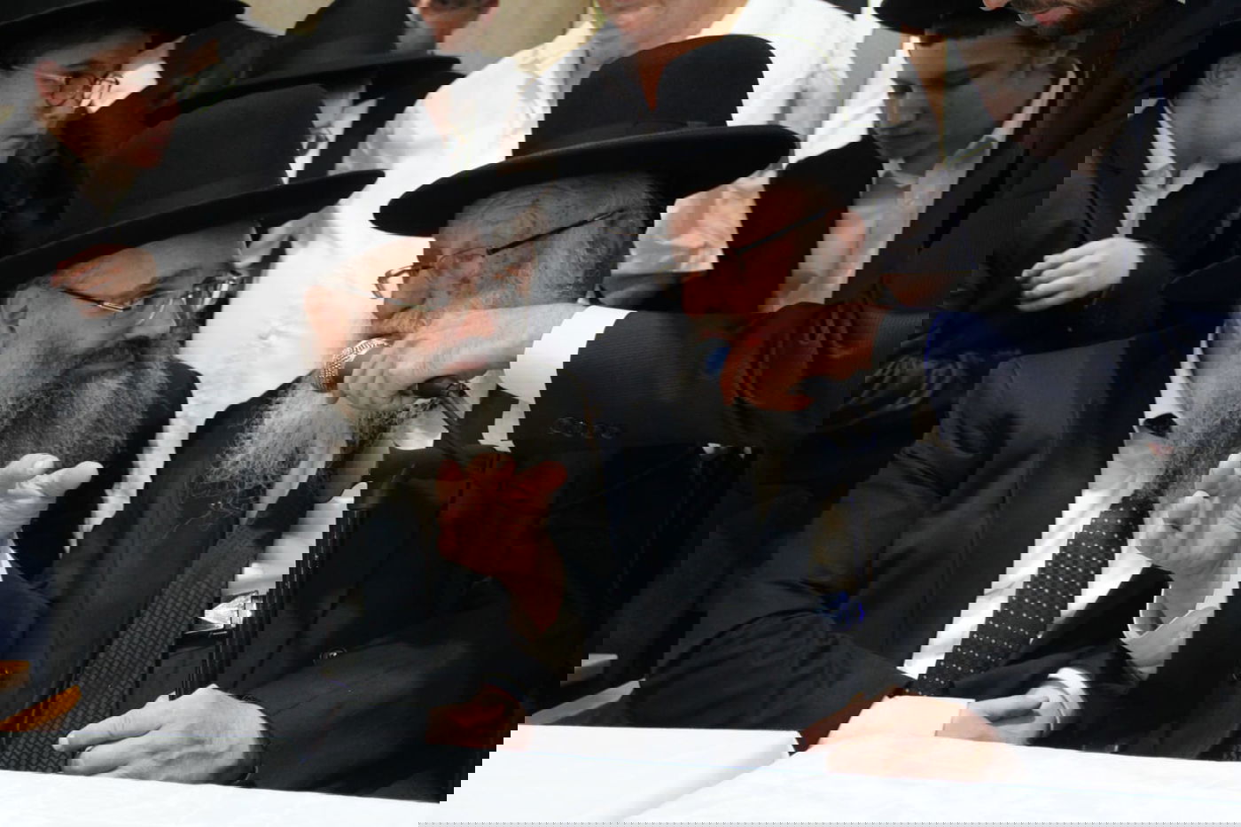 ראש ישיבת פוניבז' הגרב"ד פוברסקי בשמחת בית השואבה