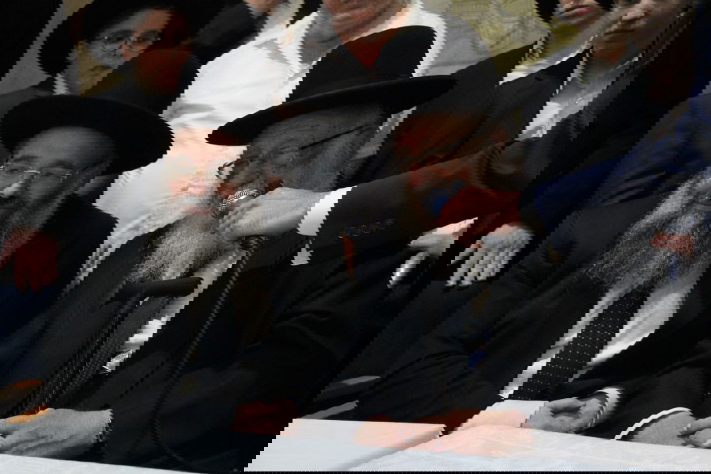 ראש ישיבת פוניבז' הגרב"ד פוברסקי בשמחת בית השואבה