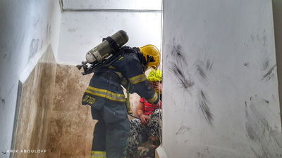 גבר בן 50 נפצע קשה מאוד בשריפה בירושלים