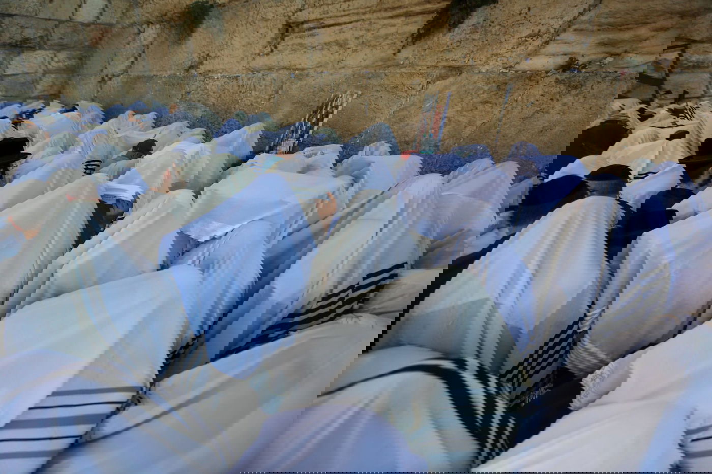 מעמד ברכת כהנים בכותל המערבי • תיעוד