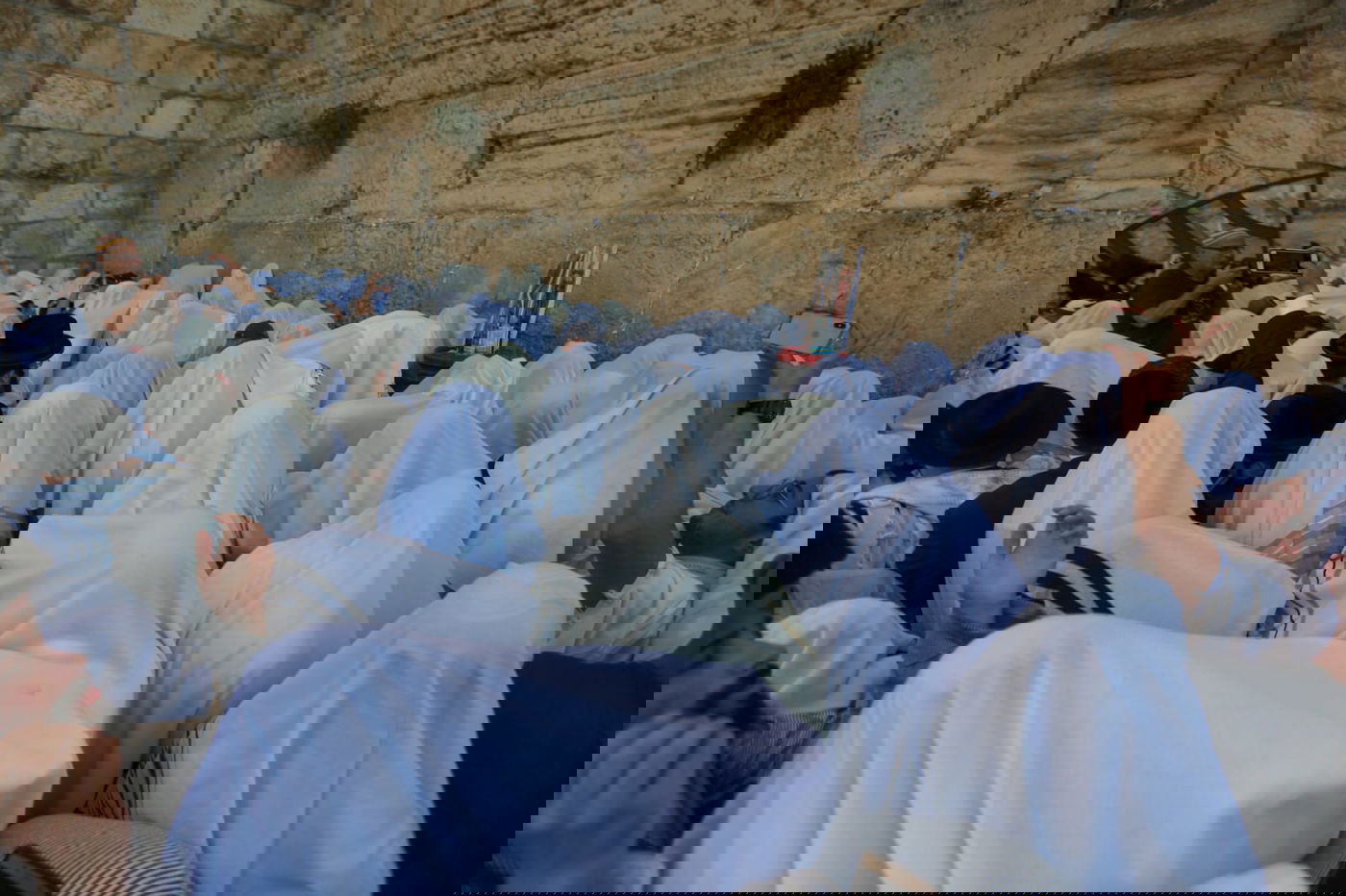 מעמד ברכת כהנים בכותל המערבי • תיעוד