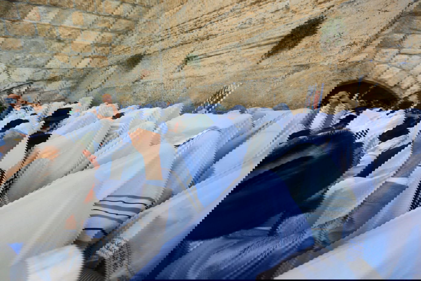 מעמד ברכת כהנים בכותל המערבי • תיעוד