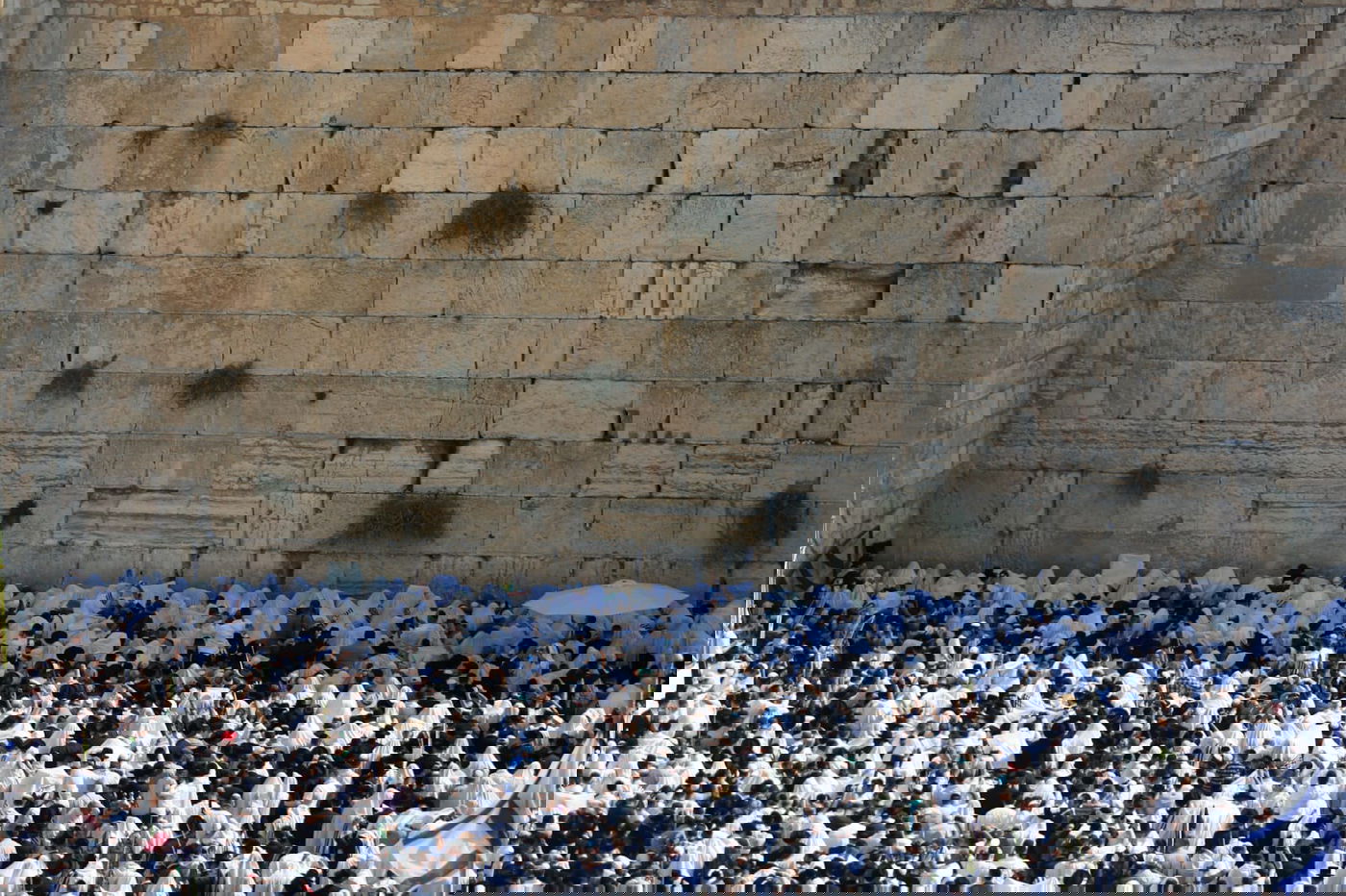 מעמד ברכת כהנים בכותל המערבי • תיעוד