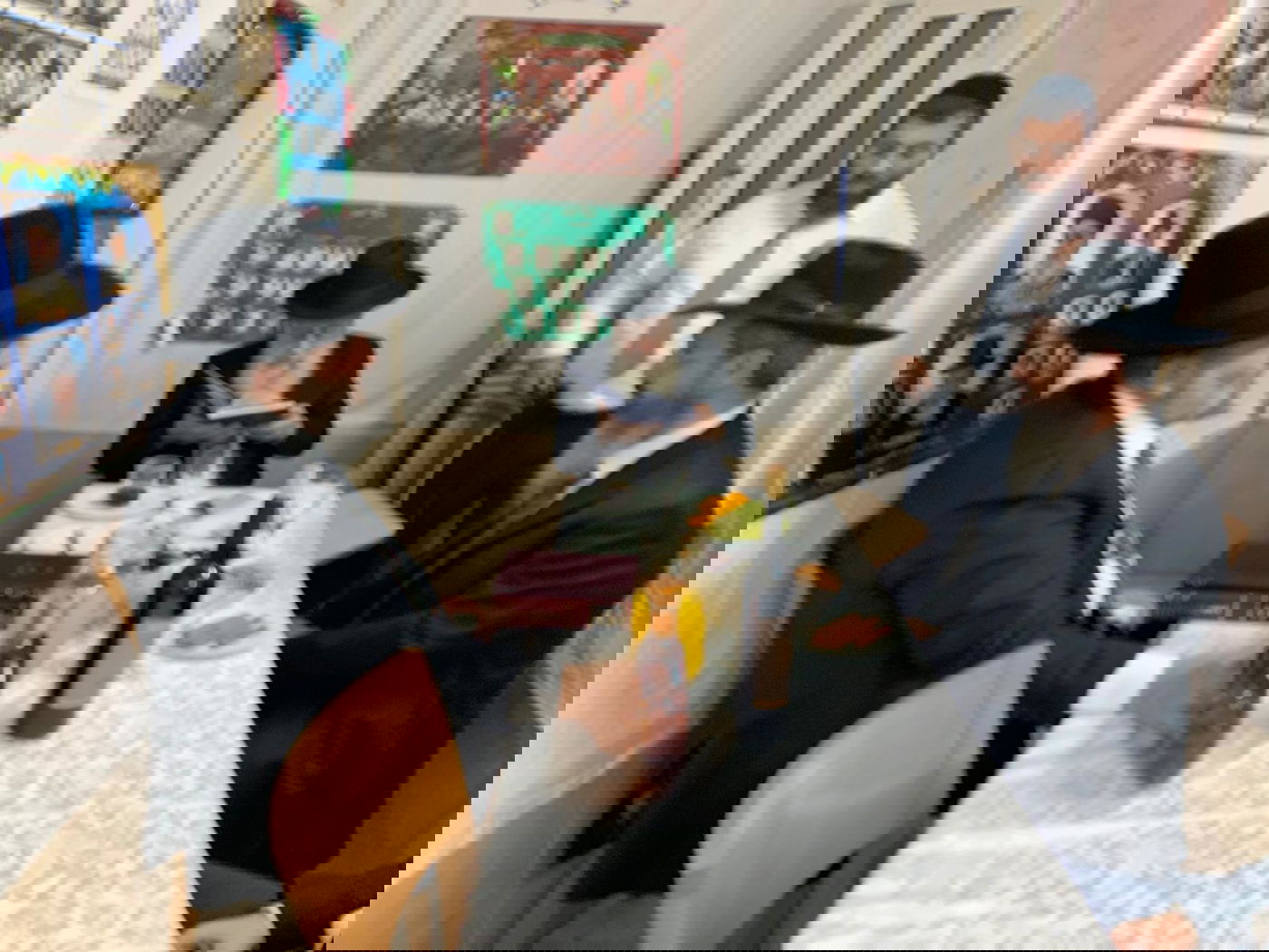 הקבלת פני רבו בסוכת הראשון לציון • תיעוד