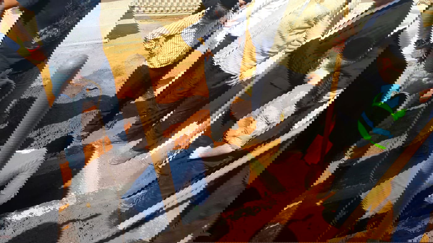 תיעוד ראשון: הכנת קברו של הגר"נ קרליץ זצוק"ל