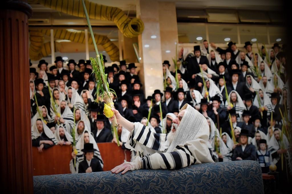 כך חגגו את חגי תשרי בחצר הקודש ויז'ניץ