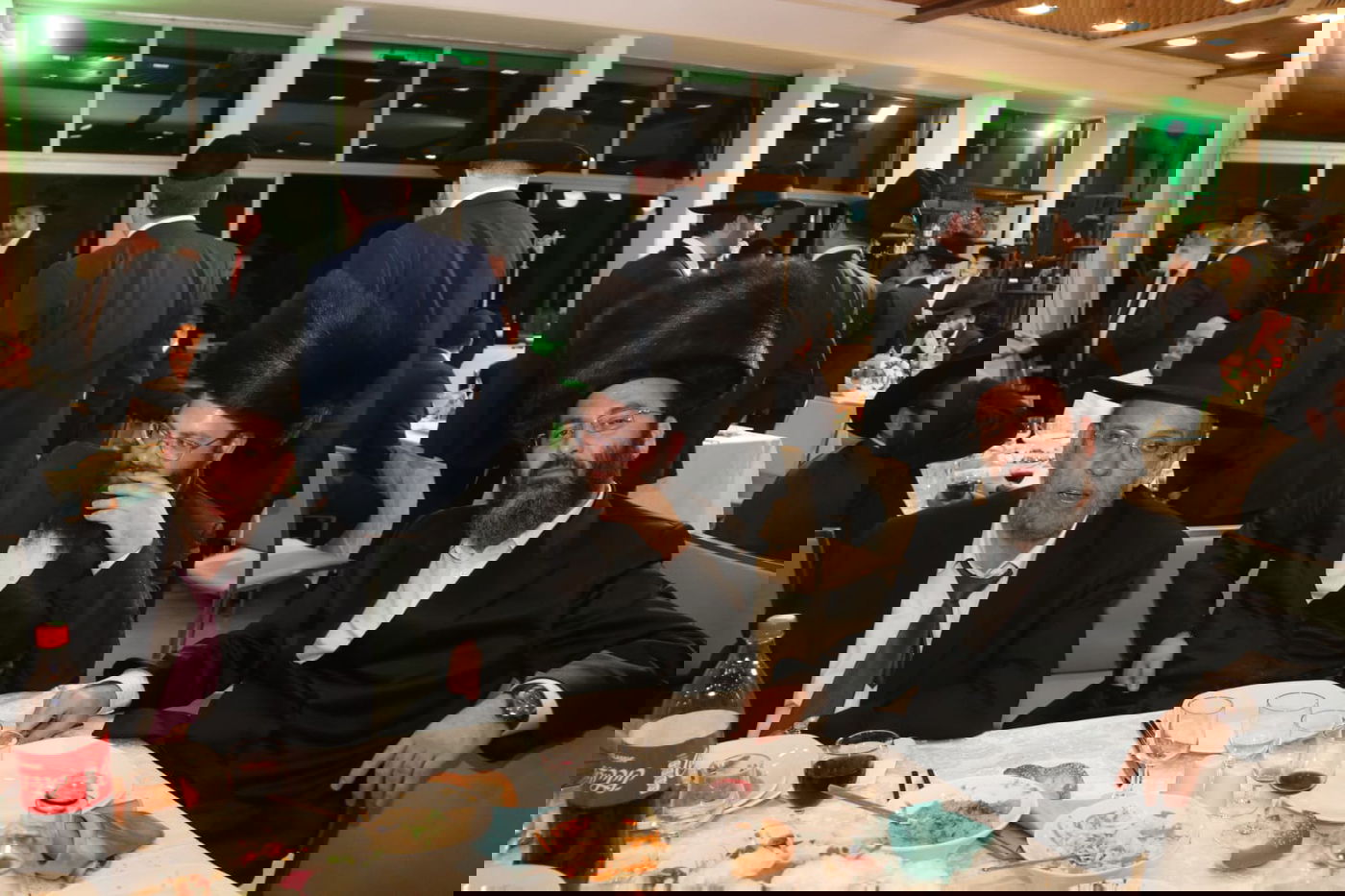 כך חגגו ב'דגל התורה' שבע ברכות למנחם שפירא