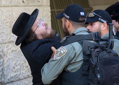 הופסקו עבודות הרכבת הקלה ב'גאולה'; מפגין נעצר