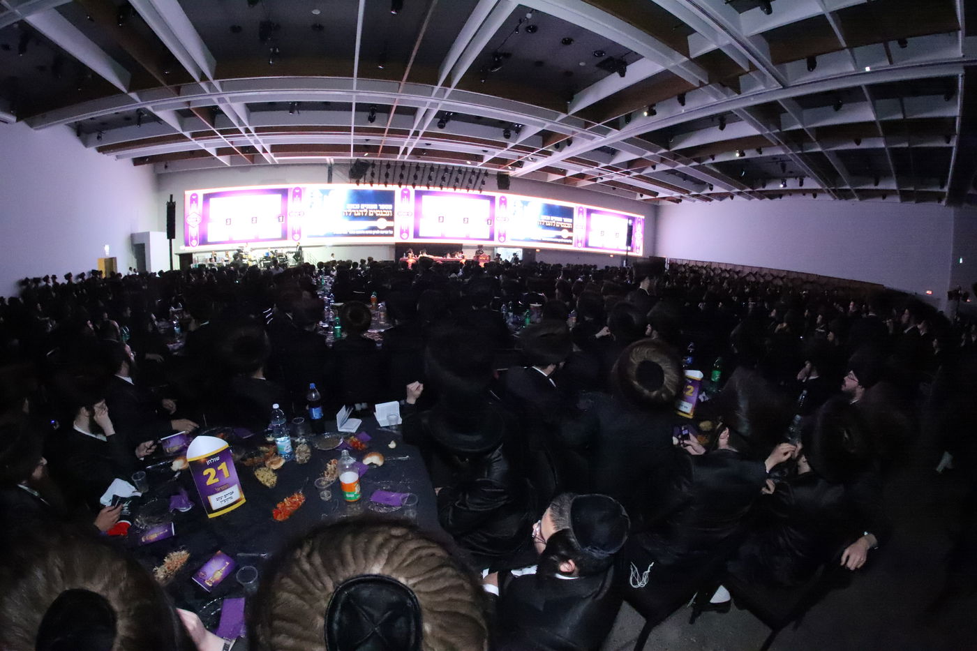 חסידי דושינסקיא התכנסו לדינר "לך ישלשו"