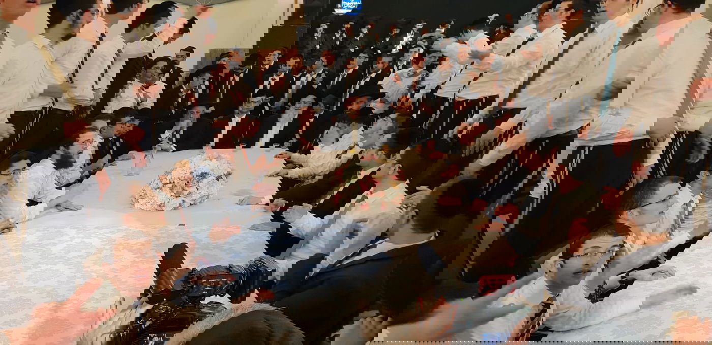 חתונת נכד זקן הראשונים לציון ובת חבר ביה"ד הגדול