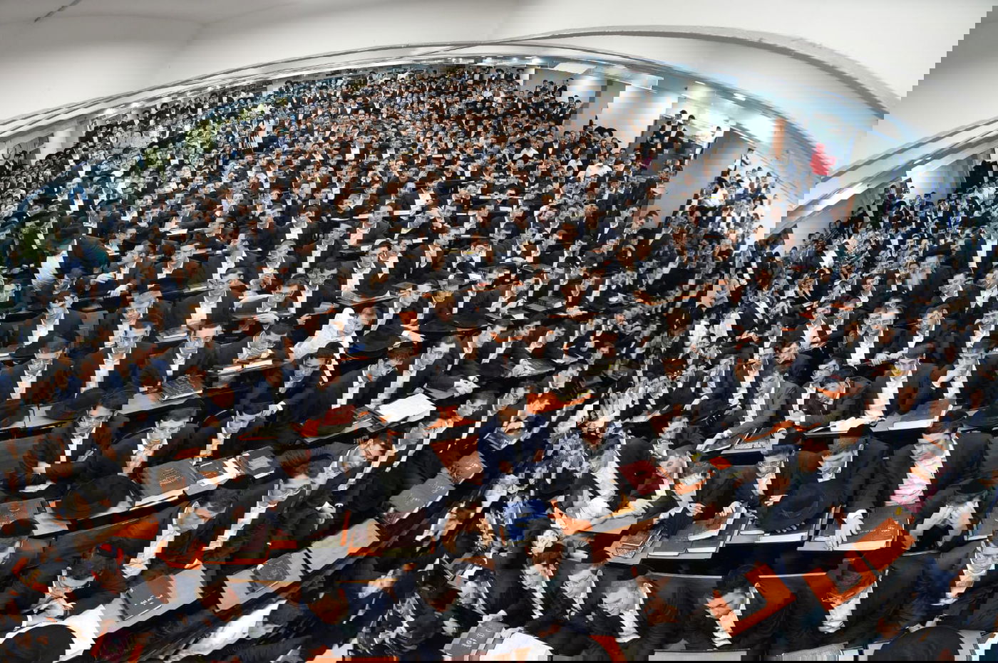 הביקור של מרן שר התורה ב'וולפסון'. תיעוד