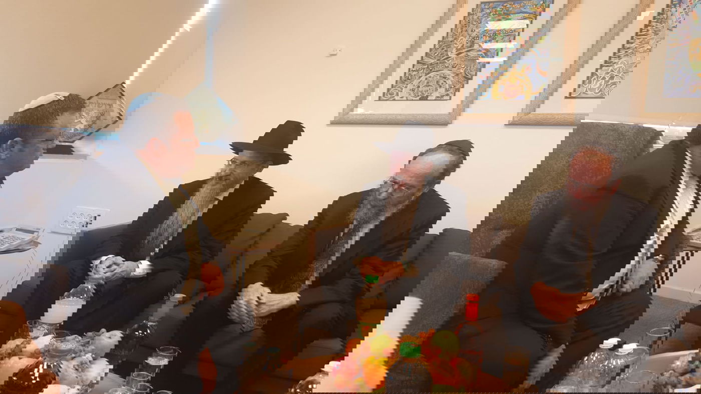 רבה של רוסיה הגר"ב לאזאר נועד עם ראש עיריית ירושלים משה ליאון