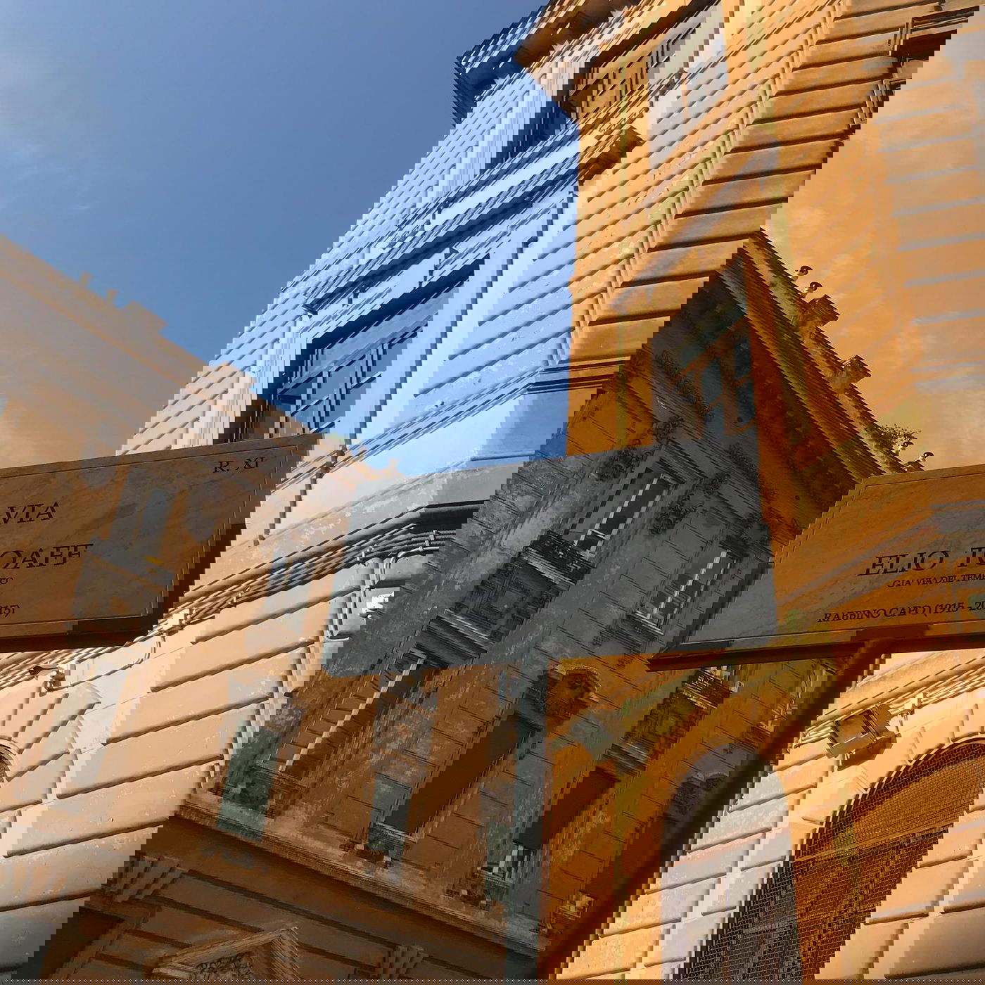 עיריית רומא קראה רחוב מרכזי על שם רבה הראשי של רומא