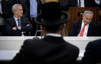 נתניהו וגנץ, בשבוע שעבר