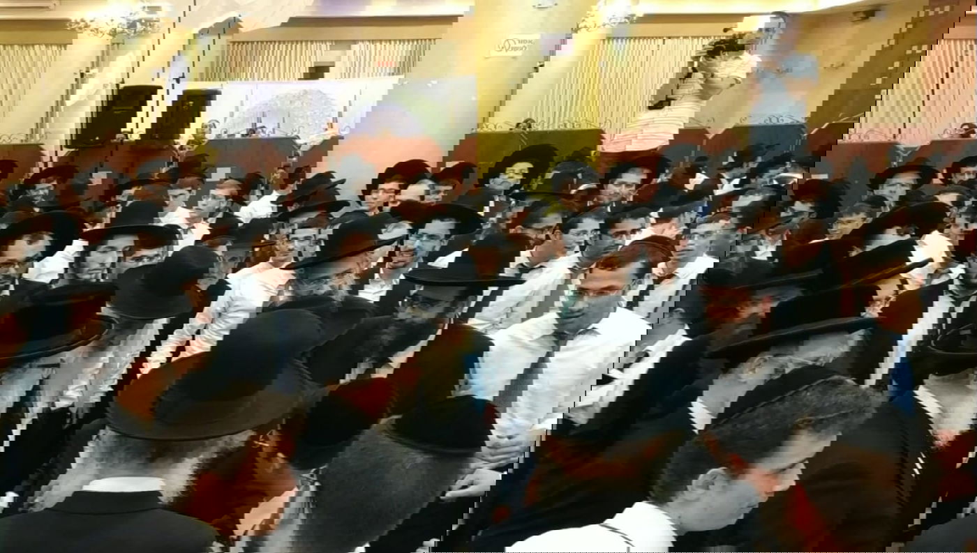 חברי 'המועצות' בחתונת נכד הגר"א דויטש