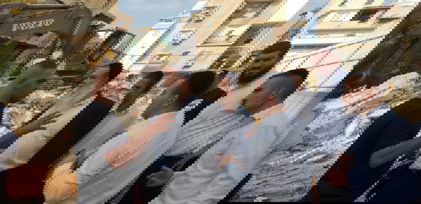 בלב בני ברק: המבנה נהרס עבור בית הכנסת